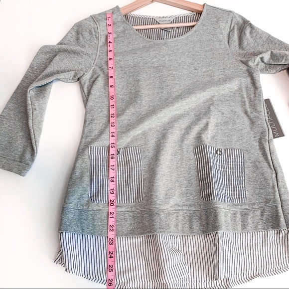 Boutique Open Back Lace Up Sweater Front Pocket XS - Picture 5 of 9